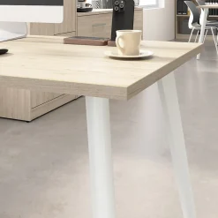Bush Business Furniture Office Desks<Vista 72"W Desk with Lateral File Cabinet and Bookcase, Natural Elm (VST011NESU)