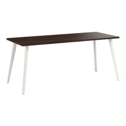 Bush Business Furniture Office Desks<Vista 72"W Computer Desk, Black Walnut (VSD172BW)