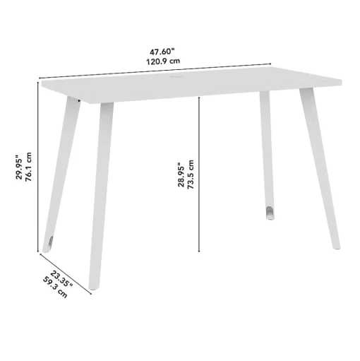 Bush Business Furniture Office Desks<Vista 48"W Computer Desk, Black Walnut (VSD148BW)