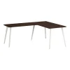 Bush Business Furniture L-Desks<Vista 60"W L Shaped Desk, Black Walnut (VST004BW)