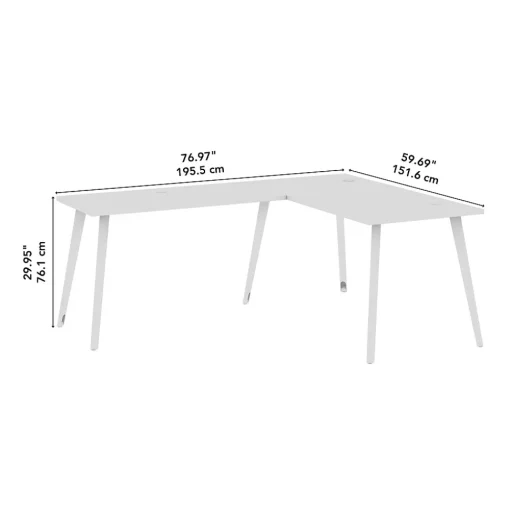 Bush Business Furniture L-Desks<Vista 60"W L Shaped Desk, Black Walnut (VST004BW)