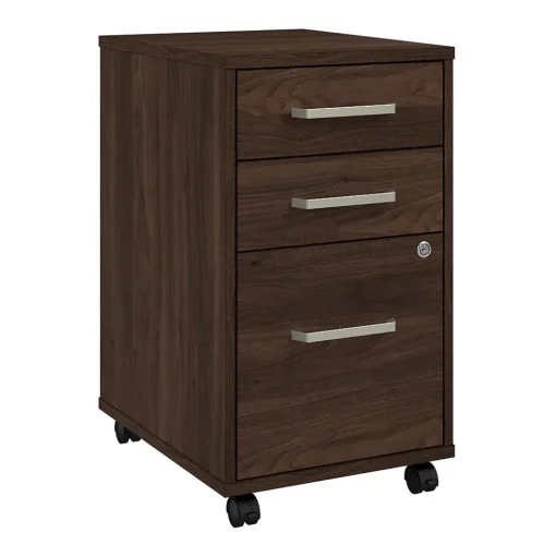 Bush Business Furniture File Cabinets<Vista 3 Drawer File Cabinet, Black Walnut (VSF116BWSU)