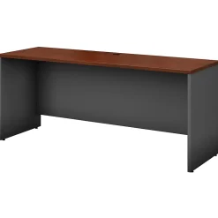 Bush Business Furniture Office Desks<Westfield 72"W Credenza Desk, Hansen Cherry/Graphite Gray (WC24426)