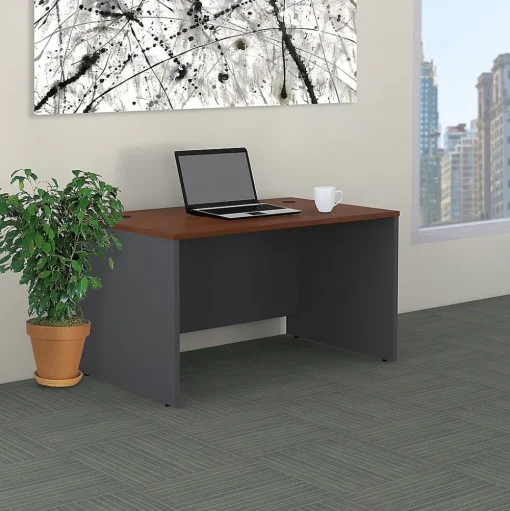 Bush Business Furniture Office Desks<Westfield 48W x 30D Desk, Hansen Cherry (WC24448)