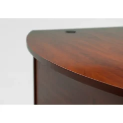 Bush Business Furniture Office Desks<Westfield 60"W Left Handed L Bow Desk, Gray (WC24433)