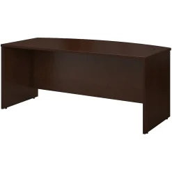 Bush Business Furniture Computer Desks<Westfield 72"W Bow Front Desk, Mocha Cherry (WC12946)