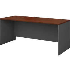 Bush Business Furniture Computer Desks<Westfield 72"W Office Desk, Gray (WC24436)