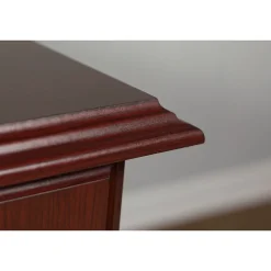 Bush Business Furniture L-Desks<66"W Arlington L Shaped Desk with Drawers and Keyboard Tray, Harvest Cherry (WC65570-03K)