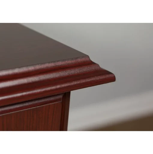 Bush Business Furniture L-Desks<66"W Arlington L Shaped Desk with Drawers and Keyboard Tray, Harvest Cherry (WC65570-03K)