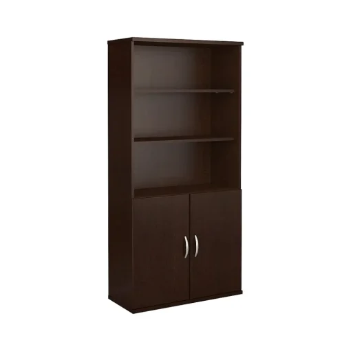 Bush Business Furniture Bookcases<Westfield 72.8"H 5-Shelf Bookcase with Adjustable Shelves, Wood (SRC103MR)