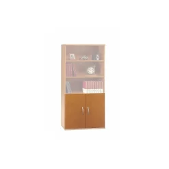 Bush Business Furniture Storage Cabinets<Westfield Half-Height 2 Door Kit, Natural Cherry, (WC72411)