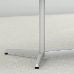 Bush Business Furniture Conference Room Tables<120W x 48D Boat Shaped Conference Table with Metal Base, (99TBM120MRSVK)