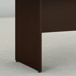 Bush Business Furniture Conference Room Tables<72W x 36D Boat Shaped Conference Table with Wood Base, (99TB7236MR)