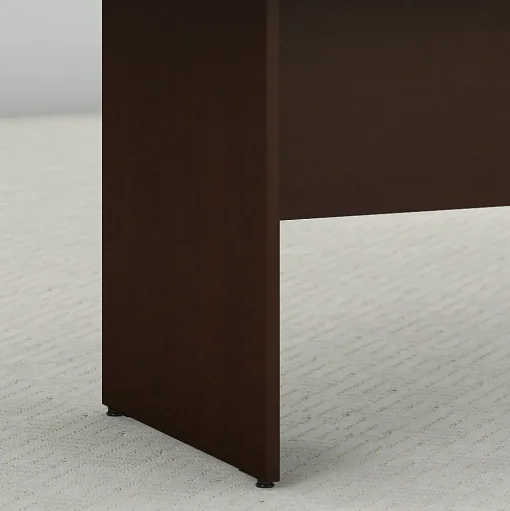 Bush Business Furniture Conference Room Tables<72W x 36D Boat Shaped Conference Table with Wood Base, (99TB7236MR)