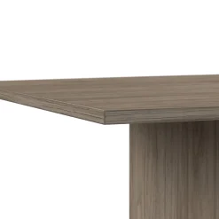 Bush Business Furniture Conference Room Tables<96W x 42D Boat Shaped Conference Table with Wood Base, Modern Hickory (99TB9642MHK)
