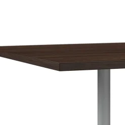 Bush Business Furniture Conference Room Tables<120W x 48D Boat Shaped Conference Table with Metal Base, Black Walnut (99TBM120BWSVK)