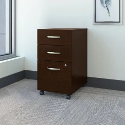 Bush Business Furniture File Cabinets<Westfield 3-Drawer Mobile Vertical File Cabinet, Letter/Legal Size, Lockable, (WC12953)