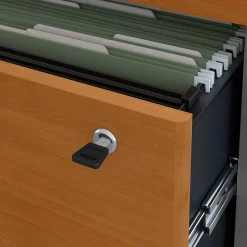 Bush Business Furniture File Cabinets<Westfield Lateral File Cabinet, Natural Cherry (WC72454CSU)