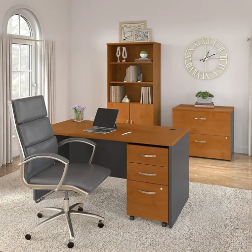 Bush Business Furniture File Cabinets<Westfield Lateral File Cabinet, Natural Cherry (WC72454CSU)