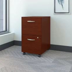 Bush Business Furniture File Cabinets<Westfield 2-Drawer Mobile Vertical File Cabinet, Letter/Legal Size, Lockable, (WC36752SU)