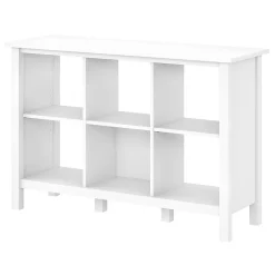 Bush Furniture Bookcases<Broadview 6 Cube Storage Bookcase, Pure White (BDB145WH-03)