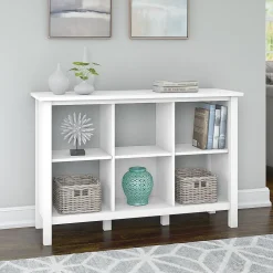 Bush Furniture Bookcases<Broadview 6 Cube Storage Bookcase, Pure White (BDB145WH-03)