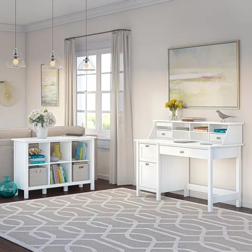 Bush Furniture Bookcases<Broadview 6 Cube Storage Bookcase, Pure White (BDB145WH-03)