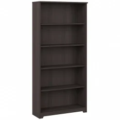 Bush Furniture Bookcases<Cabot 66" 5-Shelf Bookcase with Adjustable Shelves, (WC31766)