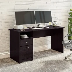 Bush Furniture Computer Desks<Cabot 60"W Computer Desk with Drawers, (WC31860)