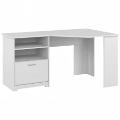 Bush Furniture Office Desks<Cabot 60"W Corner Desk with Storage, (WC31915K)