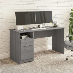 Bush Furniture Computer Desks<Cabot 60"W Computer Desk with Drawers, (WC31360)
