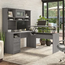 Bush Furniture Computer Desks<Cabot 60"W Computer Desk with Drawers, (WC31360)
