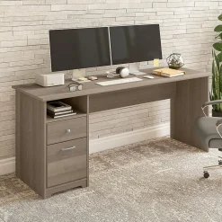 Bush Furniture Computer Desks<Cabot 72"W Computer Desk with Drawers, (WC31272)