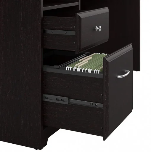 Bush Furniture Computer Desks<Cabot 60"W Computer Desk with Hutch, (CAB042EPO)