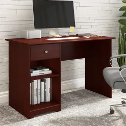 Bush Furniture Computer Desks<Cabot 48"W Computer Desk with Storage, Harvest Cherry (WC31447)