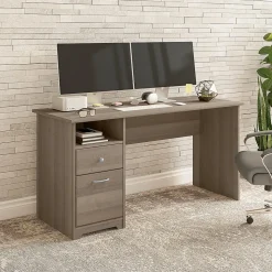 Bush Furniture Computer Desks<Cabot 60"W Computer Desk with Drawers, (WC31260)
