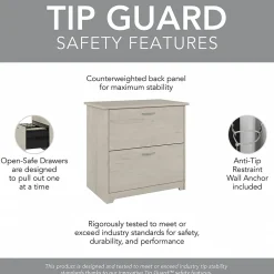 Bush Furniture File Cabinets<Cabot 31"W 2-Drawer Lateral File Cabinet, Letter/Legal, (WC31180)