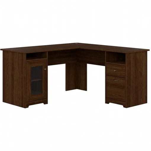 Bush Furniture Office Desks<Cabot 60"W L Shaped Computer Desk, (WC31030-03K)