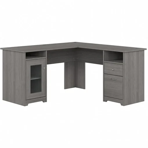 Bush Furniture L-Desks<Cabot 60"W Wood L-Shaped Computer Desk, (WC31330K)