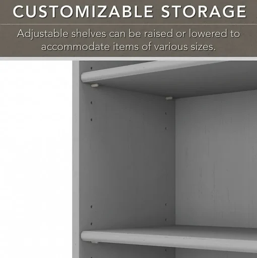 Bush Furniture Bookcases<Fairview 69"H 5-Shelf Bookcase with Adjustable Shelves, Laminated Wood (WC53565-03)