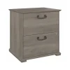 Bush Furniture File Cabinets<Homestead 2-Drawer Lateral File Cabinet, Letter/Legal Size, Lockable, Driftwood Gray (HOF129DG-03)