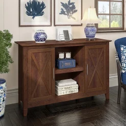 Bush Furniture Storage Cabinets<Key West 30" Accent Cabinet with Doors and 4 Shelves, (KWS146BC-03)