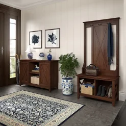 Bush Furniture Storage Cabinets<Key West 30" Accent Cabinet with Doors and 4 Shelves, (KWS146BC-03)