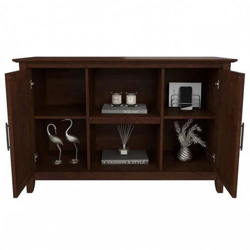 Bush Furniture Storage Cabinets<Key West 30" Accent Cabinet with Doors and 4 Shelves, (KWS146BC-03)