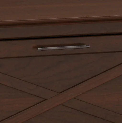 Bush Furniture File Cabinets<Key West 2 Drawer Lateral File Cabinet, Bing Cherry (KWF130BC-03)