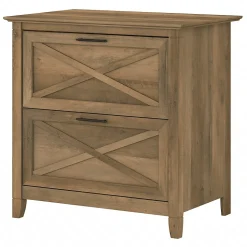 Bush Furniture File Cabinets<Key West 2-Drawer Lateral File Cabinet, Letter/Legal, Reclaimed Pine, 30" (KWF130RCP-03)