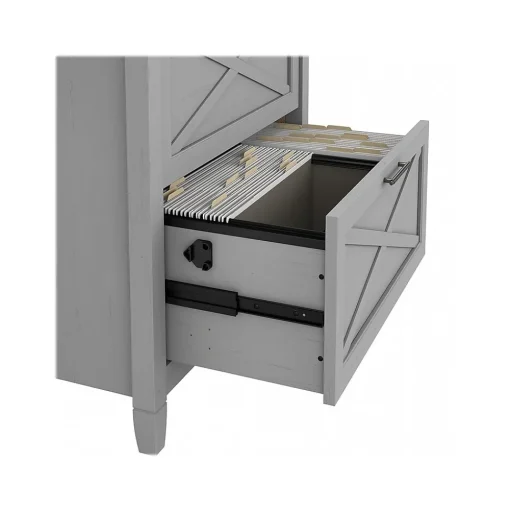 Bush Furniture File Cabinets<Key West 2-Drawer Lateral File Cabinet, Letter/Legal, Cape Cod Gray, 30" (KWF130CG-03)