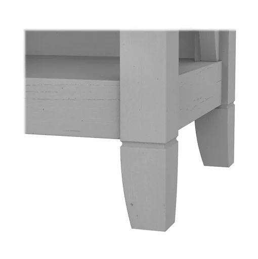 Bush Furniture Bookcases<Key West 66"H 5-Shelf Bookcase with Adjustable Shelves, Cape Cod Gray Laminated Wood, 2/Set (KWS046CG)