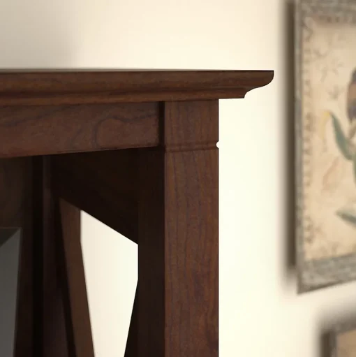 Bush Furniture Bookcases<Key West 66"H 5-Shelf Bookcase with Adjustable Shelves, Bing Cherry Laminate (KWB132BC-03)