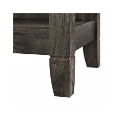 Bush Furniture Bookcases<Key West 66"H 5-Shelf Bookcase with Adjustable Shelves, Dark Gray Hickory Wood, 2/Set (KWS046GH)